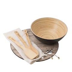 SET BOWL BAMBOO CON CUBIERTOS - comprar online