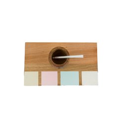 BANDEJA C/ MATE MADERA PINTADO NORDICO - Cadeau