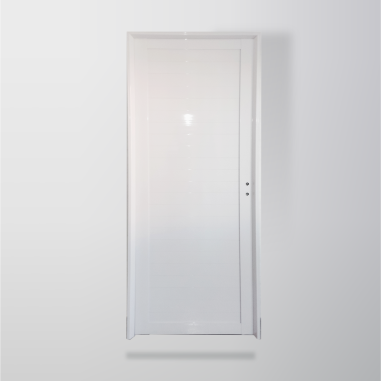 Puerta Aluminio Blanco 80x200