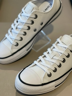 Tênis All Star Branco Couro - comprar online