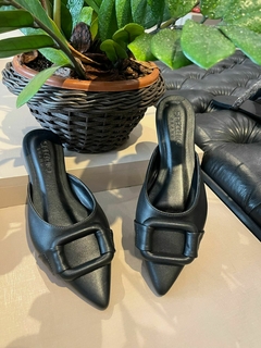 Mule Specchio Brand Clarisse Preto