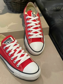 Tênis All Star Vermelho Baixo na internet