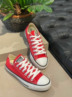 Tênis All Star Vermelho Baixo