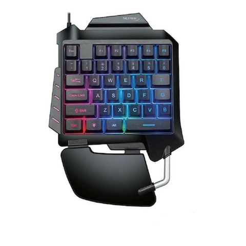 TECLADO USB GAMER 1 MANO NETMAK RGB NM-TACTICAL