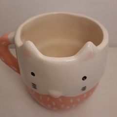 Tazón Gatito color salmón - comprar online