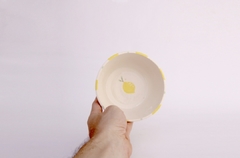 Bowl con patitas estampado limones - comprar online