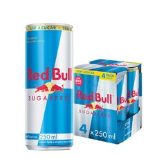 Red Bull Sugar Free 4pack 250ml