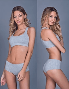 Culotte Algodón Melange Brief