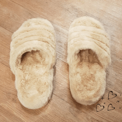 Pantuflas PelucheBeige