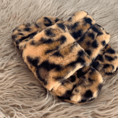 Pantuflas Peluche Animal Print