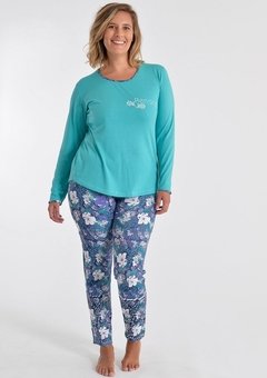 Pijama Conjunto Remera Pantalón Oleana Mora Art Z360 - ‎Jazmín Lencería