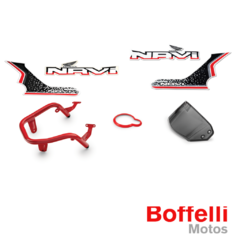 KIT ACCESORIOS BLACK - HONDA NAVI (BLANCA) - No Incluye Instalación