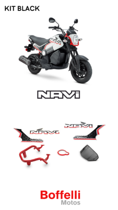 KIT ACCESORIOS BLACK - HONDA NAVI (BLANCA) - No Incluye Instalación en internet