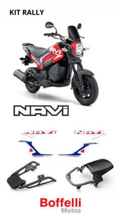 KIT ACCESORIOS RALLY - HONDA NAVI (ROJO) - No Incluye Instalación en internet