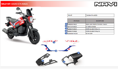 KIT ACCESORIOS RALLY - HONDA NAVI (ROJO) - No Incluye Instalación - Boffelli Motos