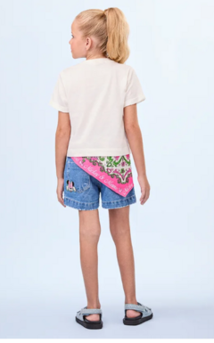 Conjunto jeans estampa da Minnie e Mickey - N4093 - comprar online