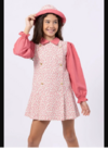 Vestido jumper infantil em sarja - 011002