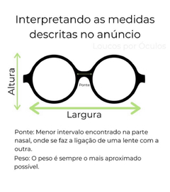 Armação Para Grau - AS23-691 - Loucos por Óculos