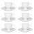 Conjunto de Chá Porcelana Oxford Soleil White 12 peças - comprar online