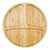 Petisqueira redonda em Bambu com 3 divisões - Welf