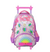 Mochila Carro Footy Rainbow Pop It Luz Led - 18 Pulgadas - 6301