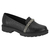 Loafer Beira Rio 4283117 Preto com Cordão de Brilho