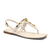 Sandalia Rasteira Dakota Y0372 Offwhite com Corrente Dourada