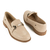 Mocassim Dakota DA262 Bege Claro com Metal Grafite Sola Marrom - comprar online