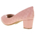 Peep Toe Beira Rio 4777400 Rose Pelica Saltinho Quadrado na internet