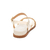 Sandalia Modare 7188103 Branco com Filetes Dourado Trançado - comprar online
