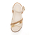 Sandalia Modare 7188103 Branco com Filetes Dourado Trançado na internet