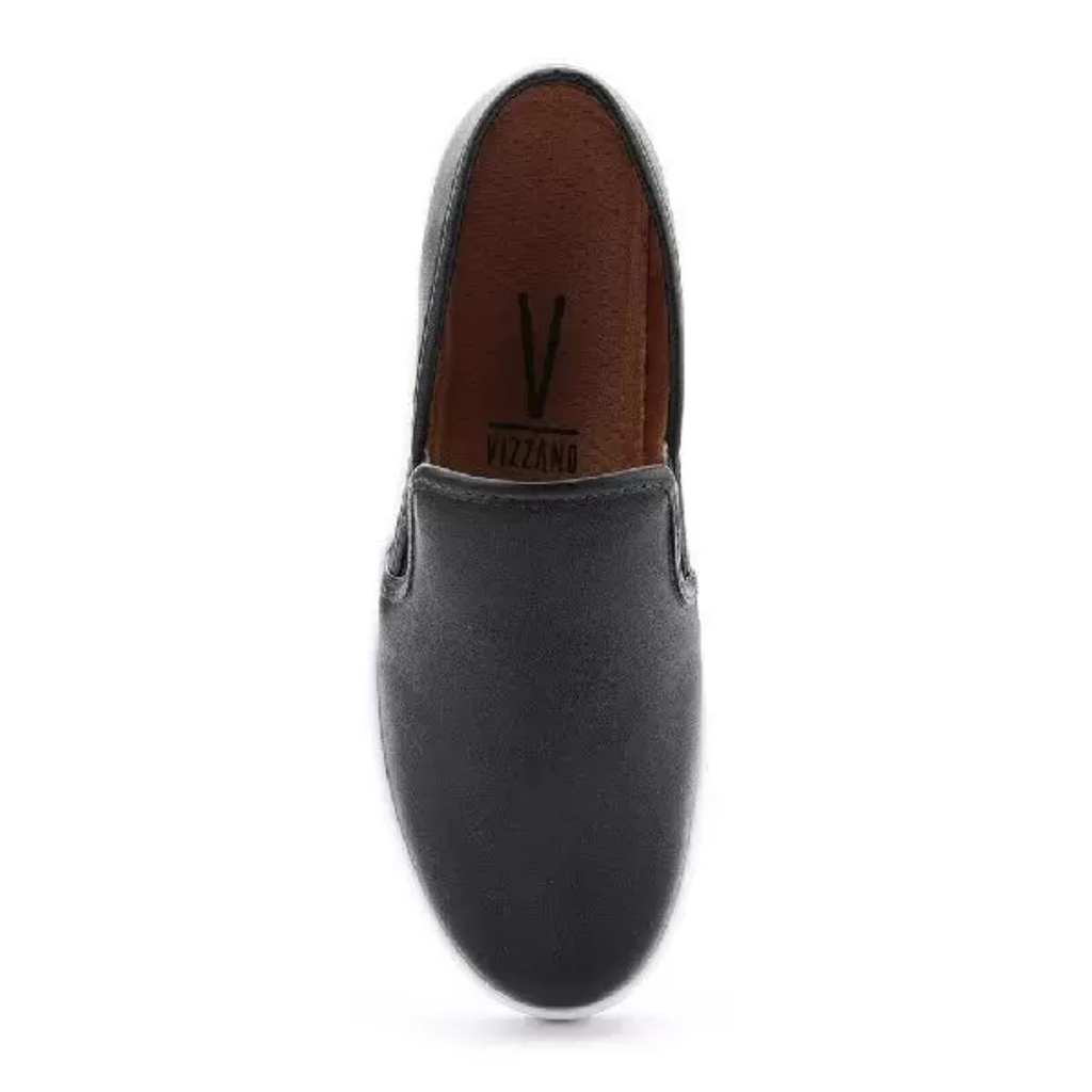 TENIS SLIP ON VIZZANO PRETO 1214-200-7286