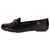 Mocassim Beira Rio 4309102 Preto com Metal Dourado - loja online