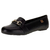 Mocassim Beira Rio 4309102 Preto com Metal Dourado