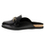 Mule Beira Rio 4317102 Preto Bico Redondo com Fivela Dourada - comprar online