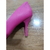 Scarpin Beira Rio 41221400 Pink Texturizado Salto Alto Fino