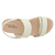 Sandalia Modare 7151128 Offwhite Filete Dourado e com Brilho - loja online