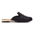 Mule Modare 7505227 Preto Metal Dourado Bico Redondo - comprar online