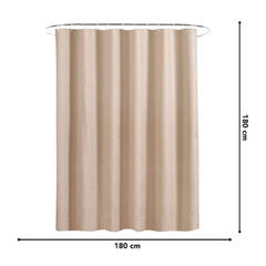 Cortina de Baño Antihongos PVC Beige - tienda online