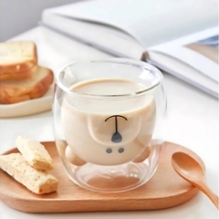 Taza Vaso Doble Pared Vidrio 280ml - comprar online