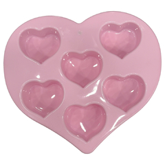 Molde Silicona Muffins X6 Cupcakes Corazones Reposteria - comprar online