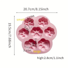 Molde de Silicona Huellas de Perro