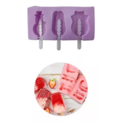 Molde Silicona Paleta Helado Palito Freezer Postre Figurita - Nahan