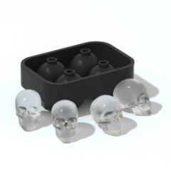 Cubetera Calavera Hielos Con Forma de Calavera Huesos - comprar online