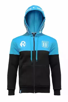 Campera Racing NIÑO (7310 SF 23 NÑ cel-negra)