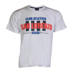 Remera San Lorenzo (7542 blanca SF HM 23)