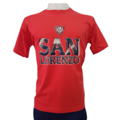 Remera San Lorenzo (7641 roja SF HM 22)