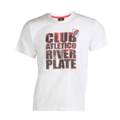 Remera Básica River NIÑO (7643 blanca NÑ SF 2022 )