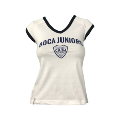 Remera Dama Boca blanca (art. 7811 SF 21)