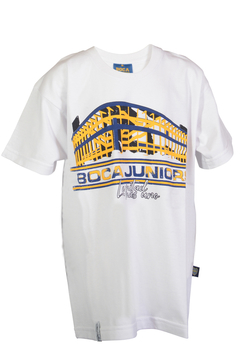 Remera Boca NIÑO blanca (7848 NÑ SF 20)